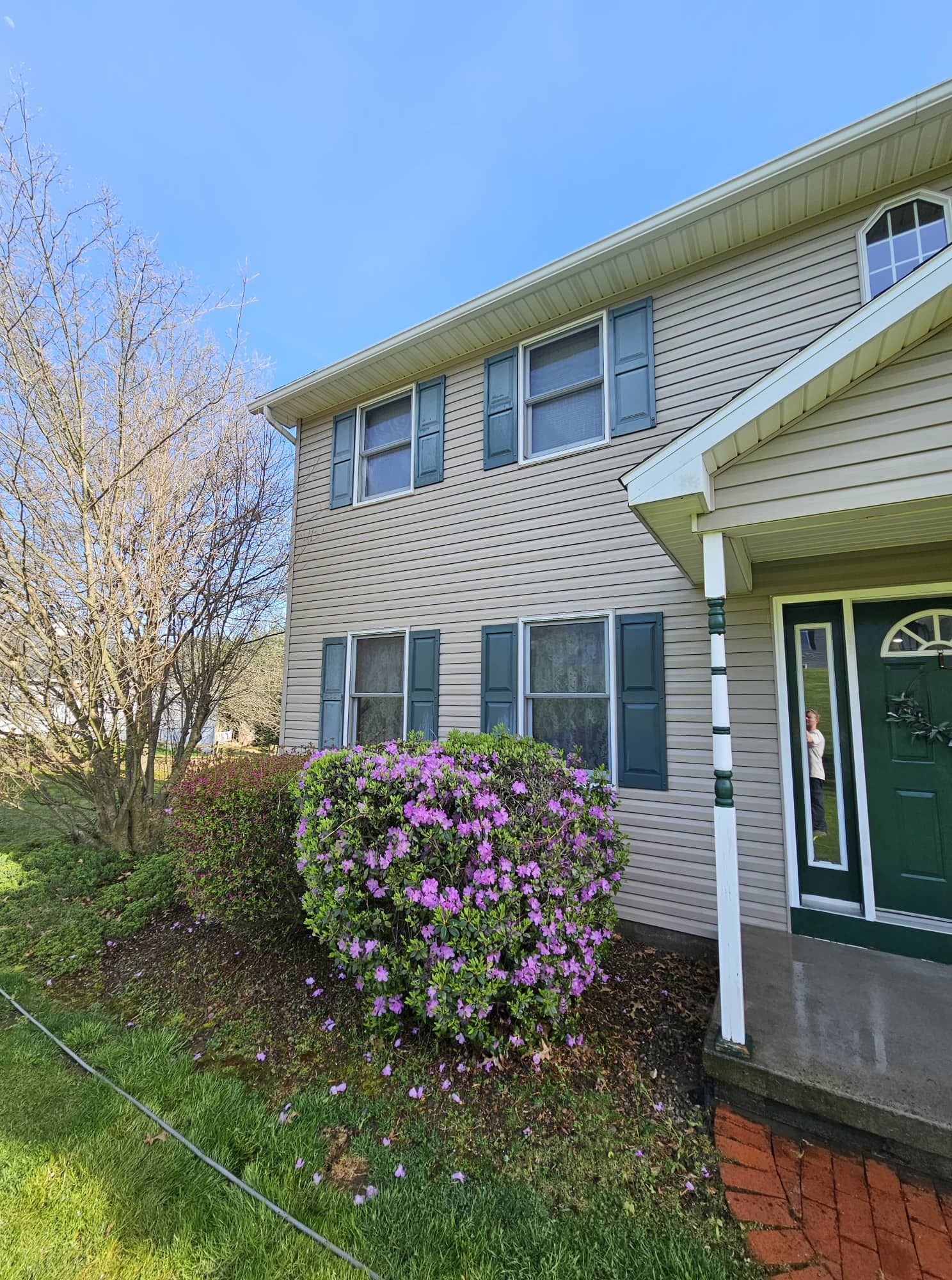 Residential house washing in Bloomsburg PA by Perfection Exterior Cleaning